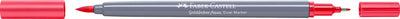 Faber-Castell – Duo-Aquarellmarker Goldfaber – Brillantrot 122 – Pinsel 0,6 mm – FC-164622