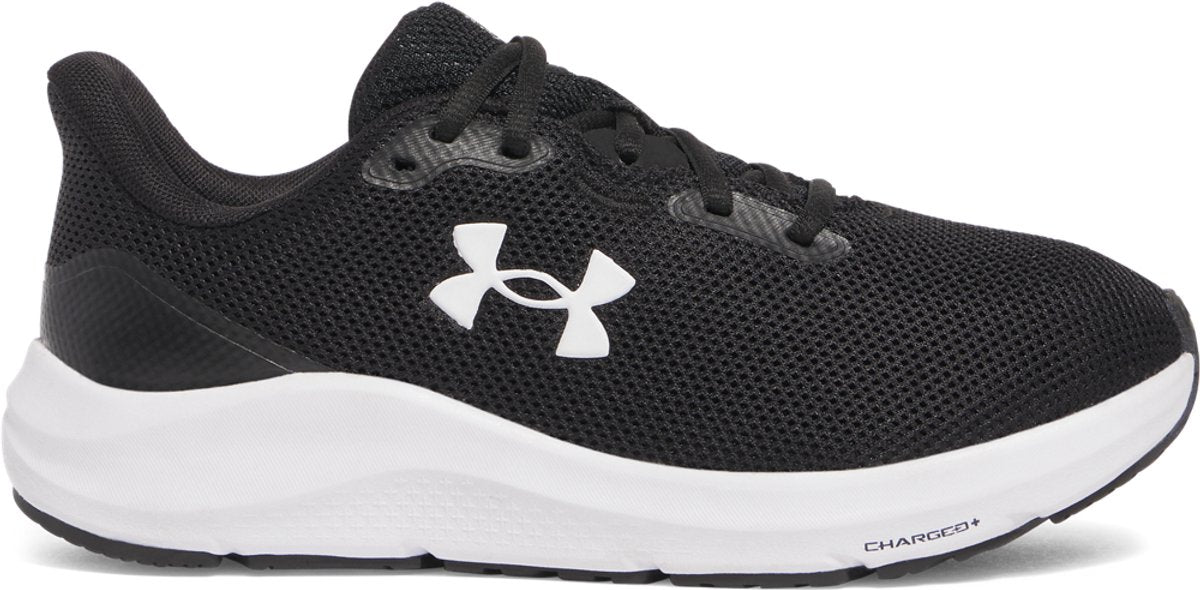 Under Armour UA W Charged Pursuit 4 Damen-Sportschuhe – Schwarz – Weiß
