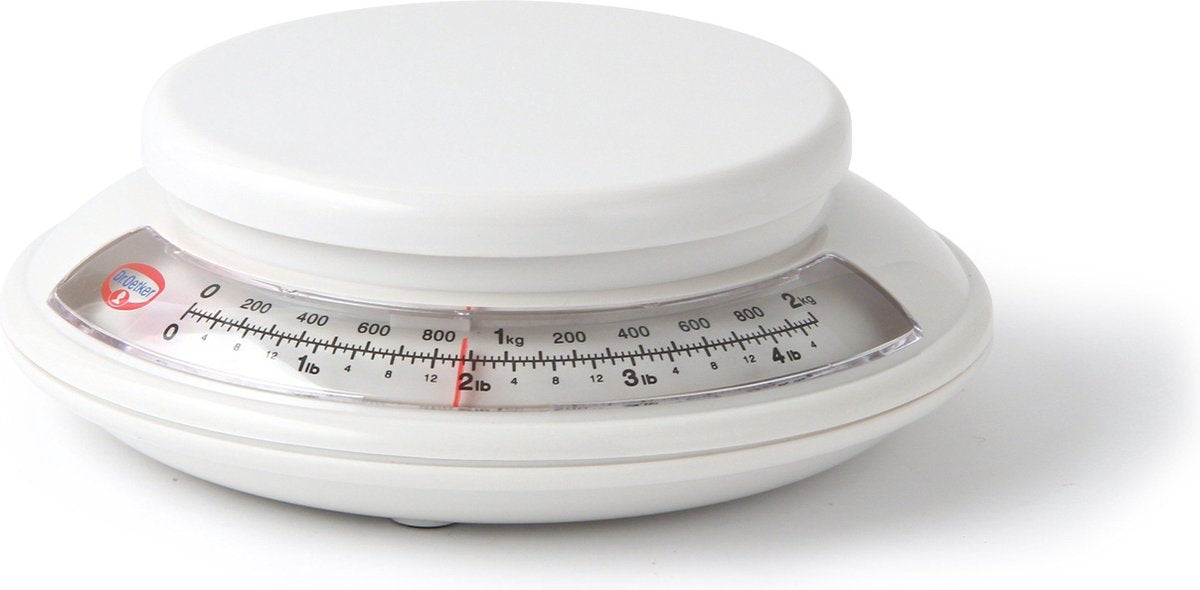 Dr. Oetker analoge Küchenwaage Backwaage - Durchmesser 17 cm
