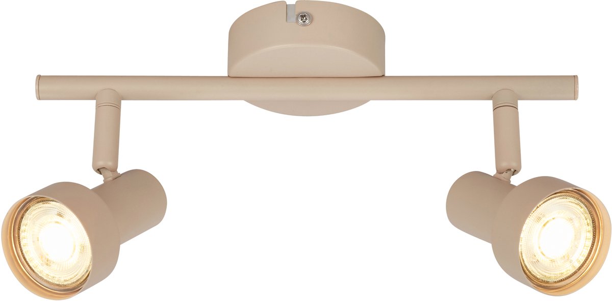 Briloner b.k.licht tapp - Aufbaustrahler - Deckenstrahler (Deckenleuchte) - 2x GU10-Fassung - Taupebeige - 27,5 cm