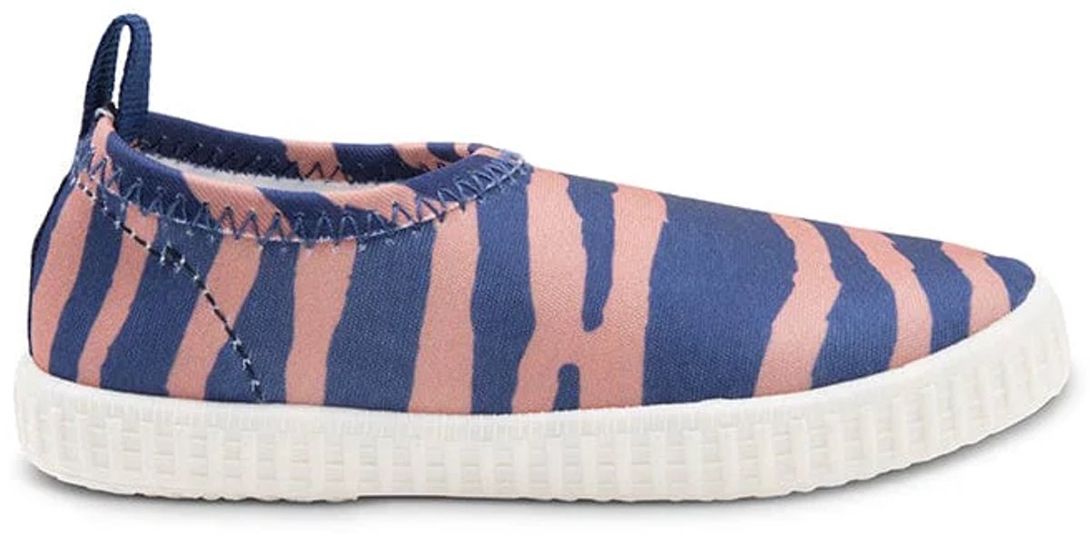 Lebendige Streifen | Blau Orangenwasserschuhe - Größe 19-33