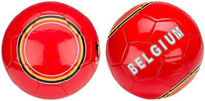 Avento Fußball glänzend - Belgien - rot gelb - Größe 5 - ca. 22 cm