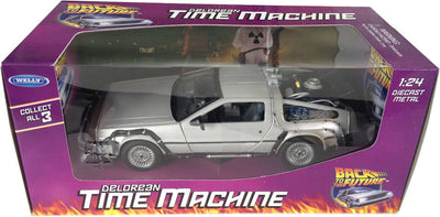 Welly Delorean Zurück in die Zukunft – Modellauto 1:24 – Nachbildung eines Zeitreisefilms