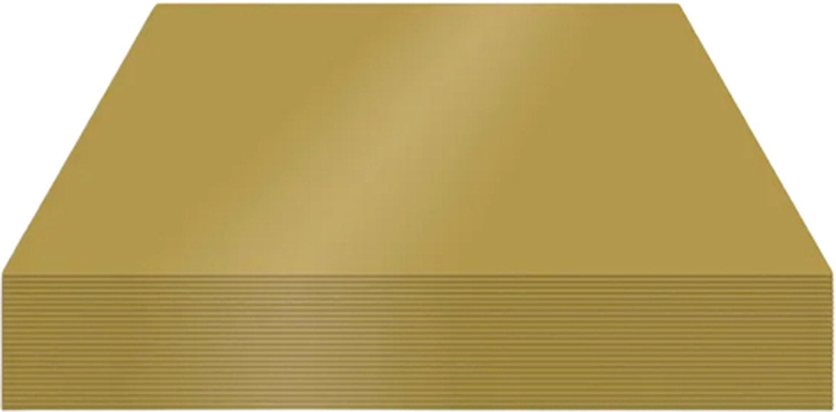 Kangaro-Fotokarton – 50 x 70 cm – 300 Gramm – Gold seidenmatt – Packung mit 25 Blatt – k-0045-566
