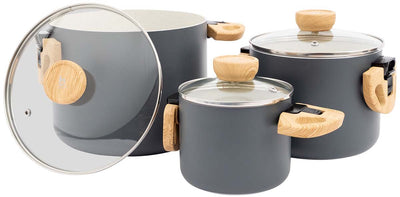 Bo-Camp – Urban Outdoor Collection – Pfannenset – Barbican – Aluminium – Induktion – 3-teilig
