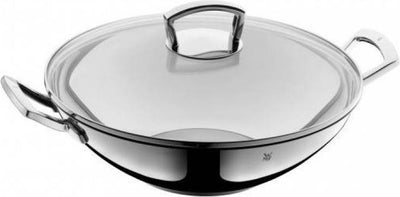 WMF Wokpfanne - ø 36 cm - Edelstahl - mit Deckel - Induktion - für große Portionen geeignet