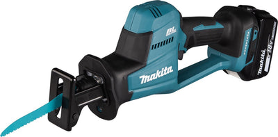 Die Makita-Säbelsäge DJR189ZJ 18V wird ohne Ladegerät und Akku geliefert