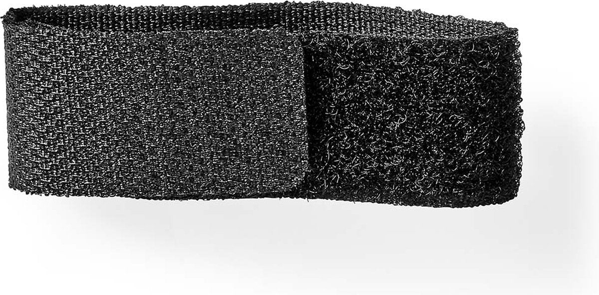 Nedis Kabelmanagement – Klettverschluss – verriegelt – 6 Stück – Nylon – Schwarz
