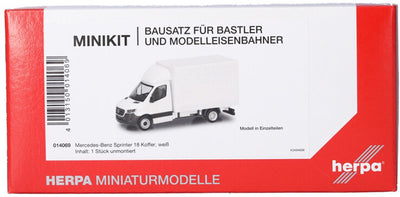 Herpa Mercedes Benz Sprinter '18 (Kastenwagen), weiß (Mini-Bausatz)