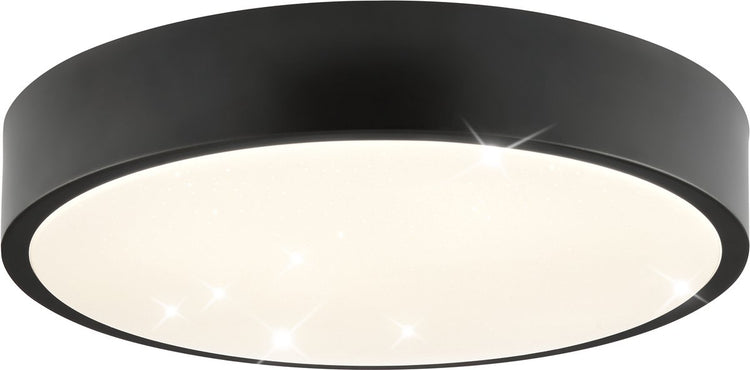 Brillanter, schlanker Sternenhimmel – ø 29,3 cm – LED 6 W – 4000 K – Schwarz und Weiß