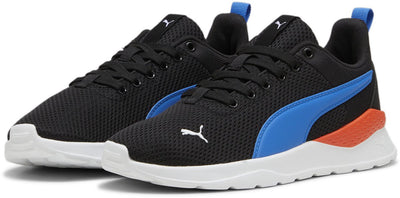 Puma Anzarun Lite Jr Unisex-Sneaker – Schwarz-Hyperlink-Blau-Weiß-Rotmazing