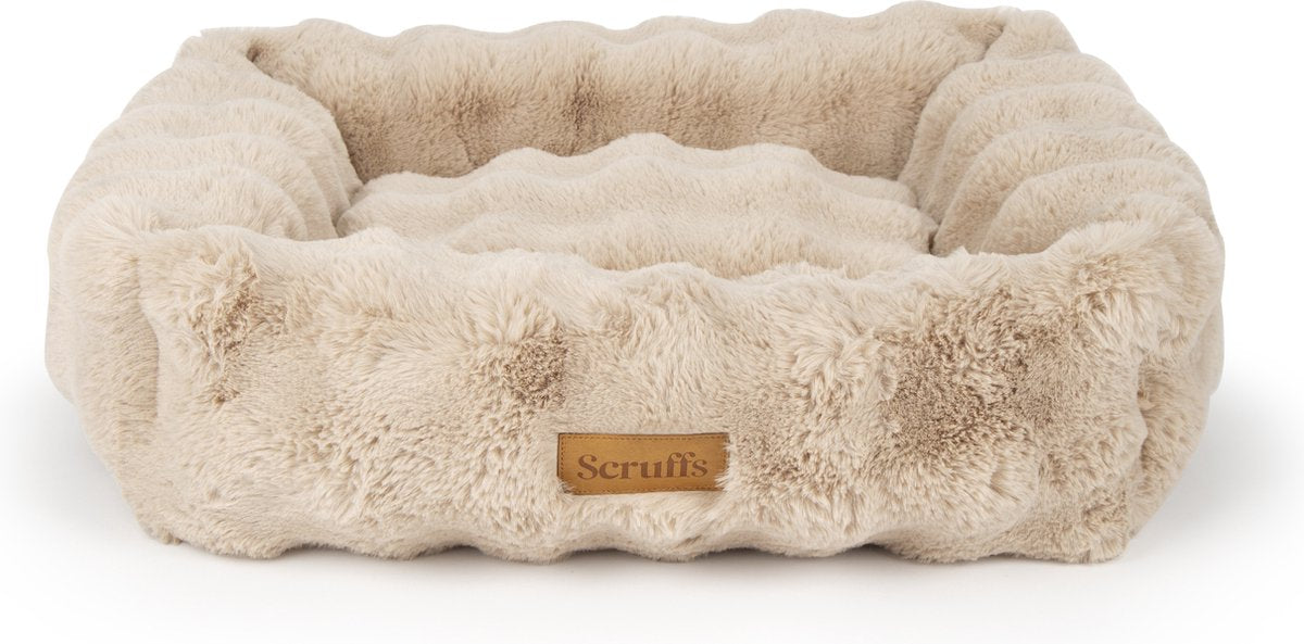 Scruffs - Alpenboxbett - Hundekorb - Champagner - XL 90 x 70 cm