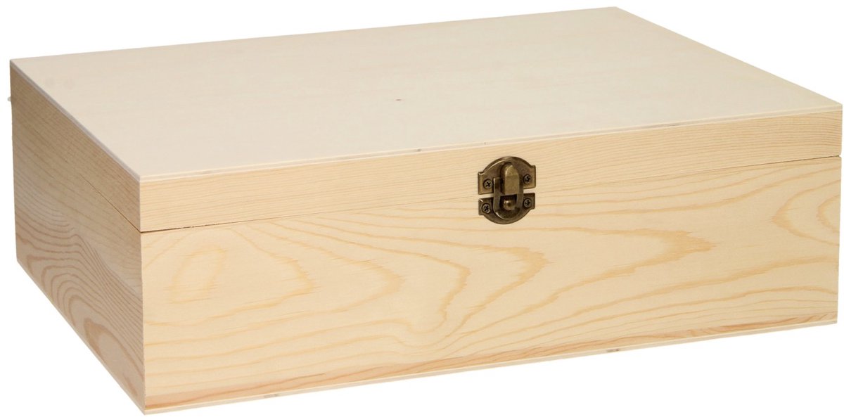 Große Holzspeicherbox