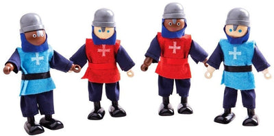Bigjigs hölzerne mittelalterliche Ritter, 4..