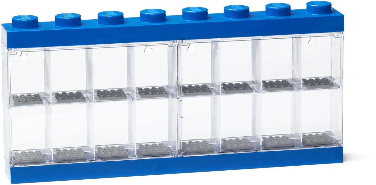 Zimmer Kopenhagen Lego Minifiguren Display Hülle 16 Blau
