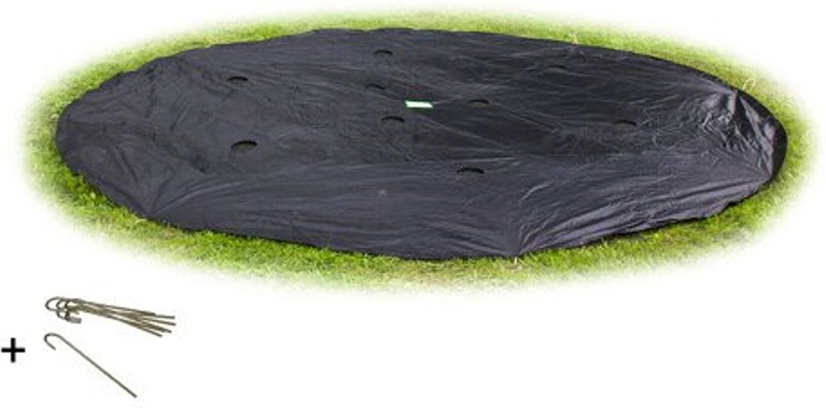 Exit Toys Exit Groundlevel Trampolinabdeckung ø244cm – Trampolin-Schutzhülle – wetterfest – rund – Plane