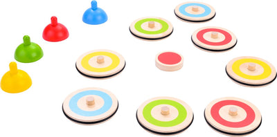 Indoor-Curling-Spiel aus Holz – 2 bis 4 Spieler