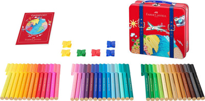Faber-Castell Filzstifte – Connector – Geschenkset – 46 Stück im Reiseetui – fc-155535