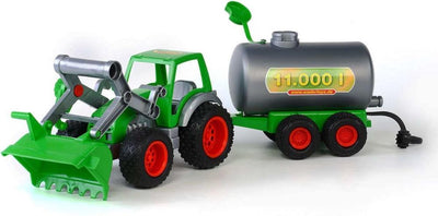 Cavallino Toys Cavallino Traktor mit Frontlader und Tanker