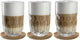 Leonardo Gocce Latte Macchiato Glas 390 ml mit Untersetzer – Set 3