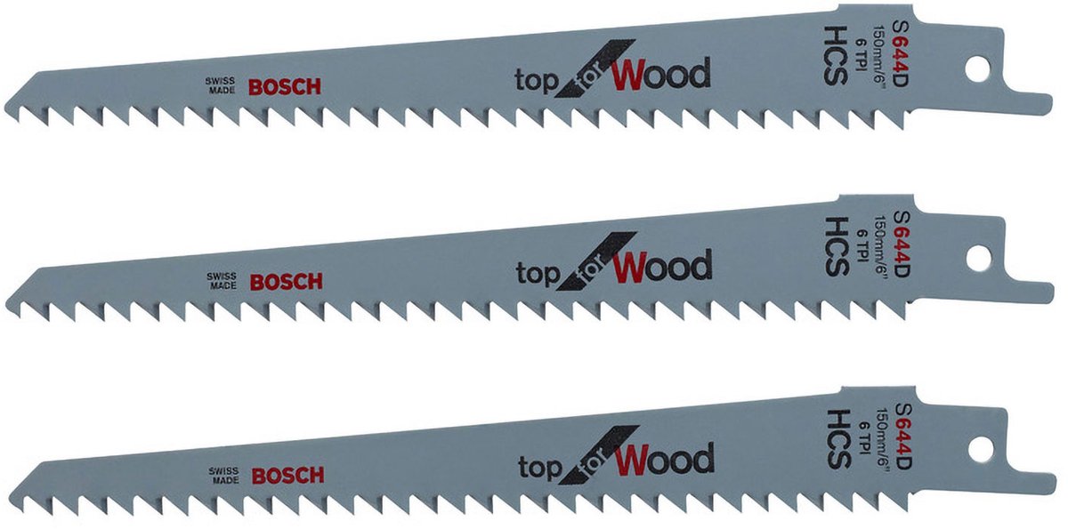 Bosch Keo Säbelsägeblätter – 3-teilig