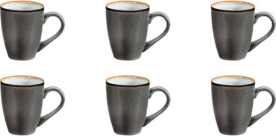 Medard de Noblat - Shadow Aqua - Becher 30 cl - 6 Stück - Steinzeug