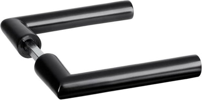 Impresso - Türbeschlagset London (2 x Türgriff ohne Rosette) - Aluminium - Mattschwarz