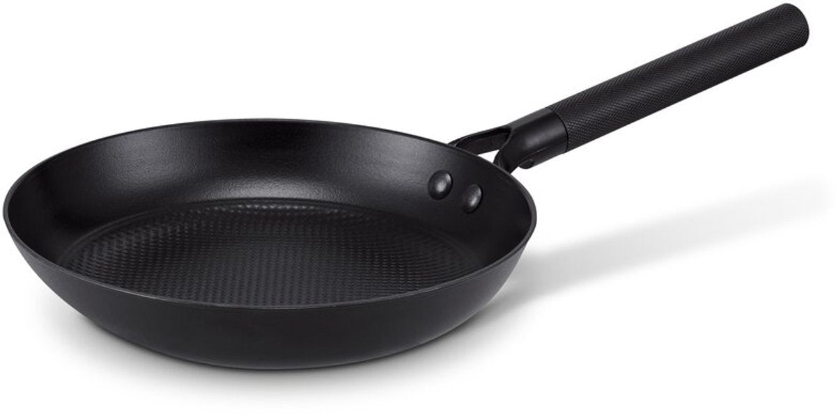 Brabantia Patron Bratpfanne – ø 24 cm – langlebige Pfanne mit luxuriösem Designgriff – 100 % PFAS-frei – Keramik-Antihaftbeschichtung – Induktionsbratpfanne – Schwarz