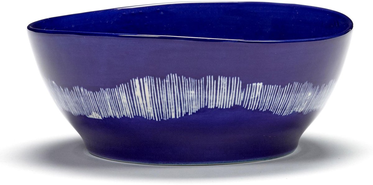 Serax - Ottolenghi Feast - Schüssel l - dunkelblau weiß - 18 ø - 4 Stück