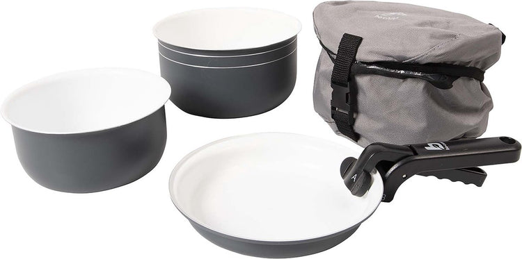 Bo-Camp - Pfannenset - Trekking - 5-teilig - Keramikbeschichtung - Aluminium