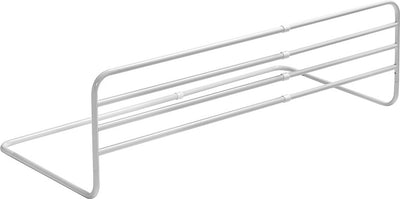 Fenss Posaune Bettgitter Metall weiß - verstellbar 77-125 cm | robust und sicher | verhindert das Herausfallen aus dem Bett | passt in jedes Bett | einfache Installation | Bettgitter für Kleinkinder
