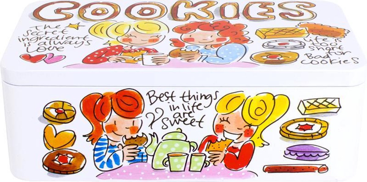 Blondes Amsterdam mit einem Chat-Keksdose – Dose – 11 x 20 cm