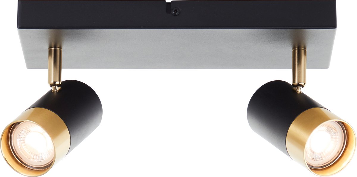 Brilliant Vigolo – Deckenstrahler – Gu10 2 x 5 W – 3000 K – Schwarzgold