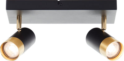 Brilliant Vigolo – Deckenstrahler – Gu10 2 x 5 W – 3000 K – Schwarzgold