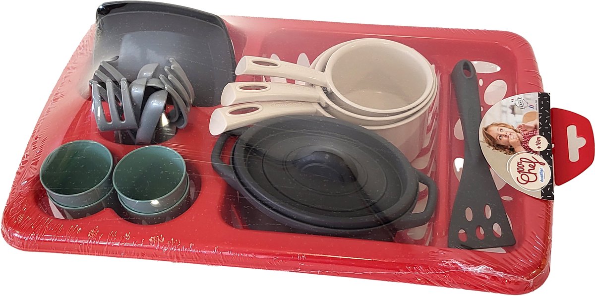 100% Kochgerichte Trockenstange mit Ess -Set, 23dlg.