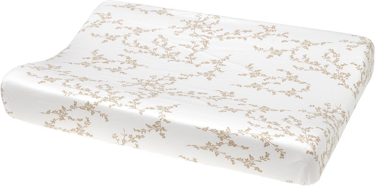 Meyco Baby Branches Wickelauflagenbezug – Sand – 50 x 70 cm