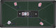 Engelhart Pokerteppich grün 120x60 cm - Polyestergummi - glatte Spielfläche - Pokerwürfel-Zubehör -
