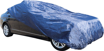 Carpoint Autoabdeckung Polyester L – 470 x 175 x 120 cm – Schutz vor Regen, UV-Staub – für große Autos – wetterfest