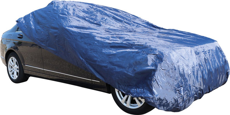 Carpoint Autoabdeckung Polyester L – 470 x 175 x 120 cm – Schutz vor Regen, UV-Staub – für große Autos – wetterfest