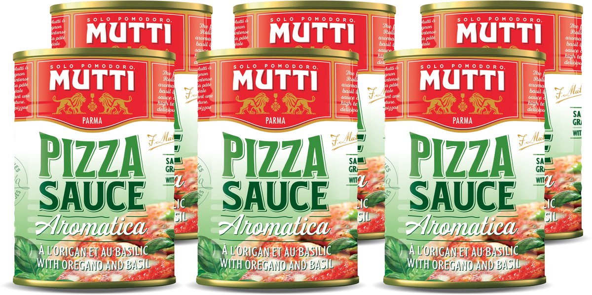 Mutti Pizzasauce Aromatica 6 x 400 Gramm