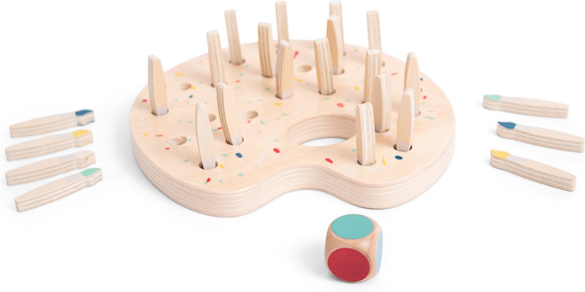 Game Pinsel Pinsel Memo Holz BS Spielzeug