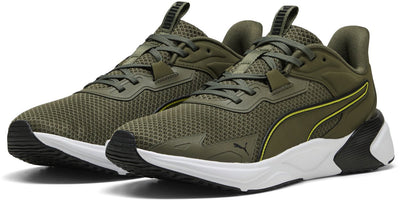 Puma Disperse XT 4 Unisex-Sportschuhe – Lodengrün – Schwarz – Lux Limette – Weiß