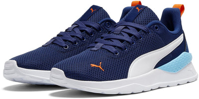Puma Anzarun Lite Jr Unisex-Sneaker – blaues Juwel, weiß-zinnoberrot
