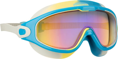 Waimea Schwimmbrille für Kinder – gebogen – Ölbeschichtung – mehrfarbig blau