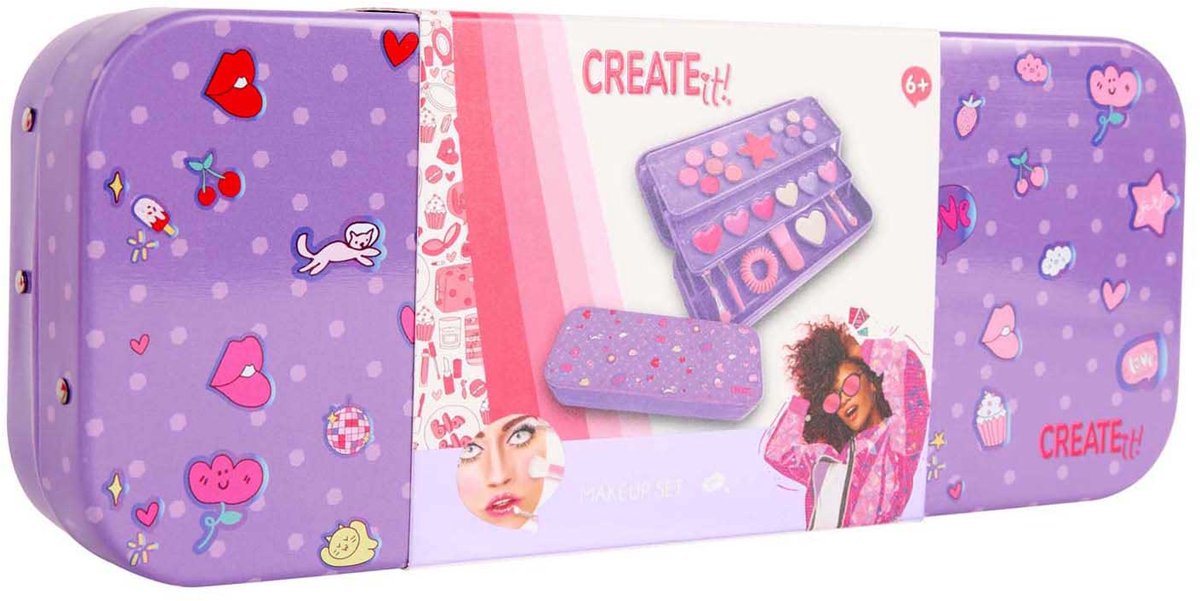 Erstelle es! 3-lagige Make-up-Dose