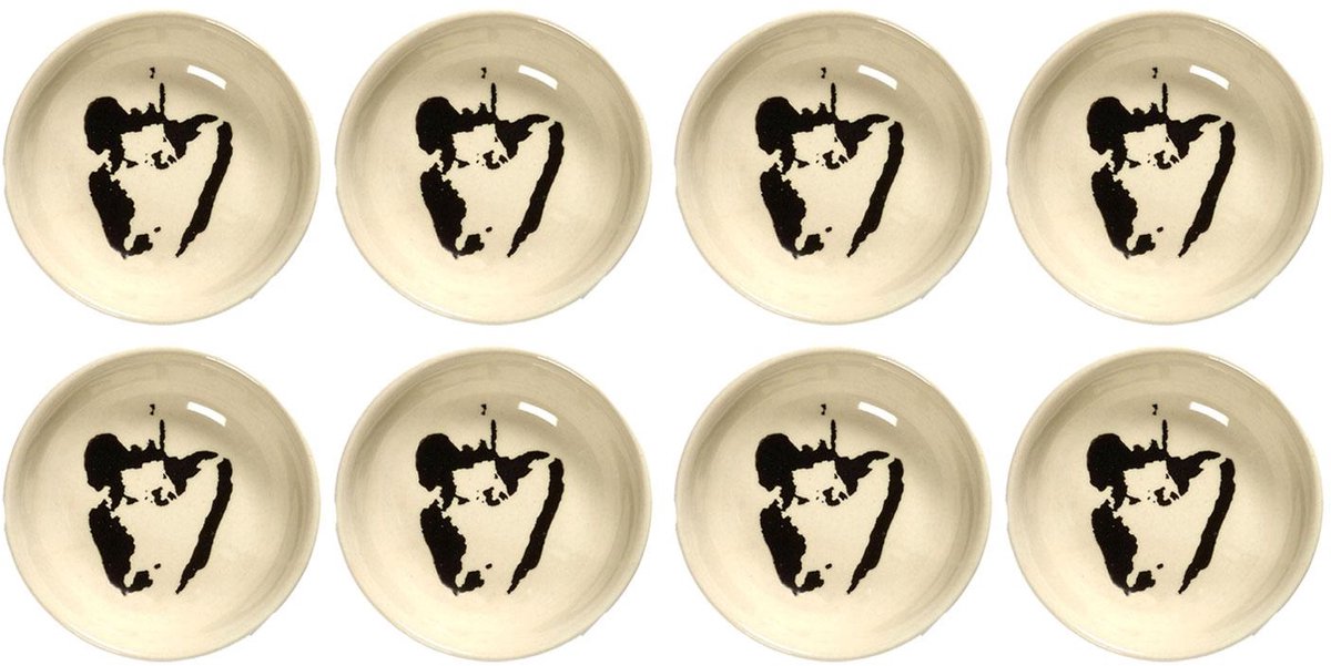 Serax - Ottolenghi Feast - Schale XS - Weiß Schwarz - 7 ø - 8 Stück