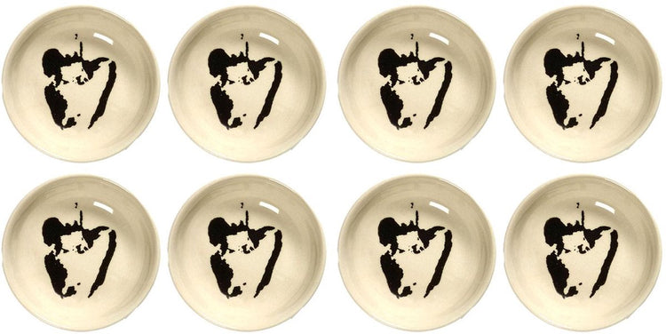 Serax - Ottolenghi Feast - Schale XS - Weiß Schwarz - 7 ø - 8 Stück