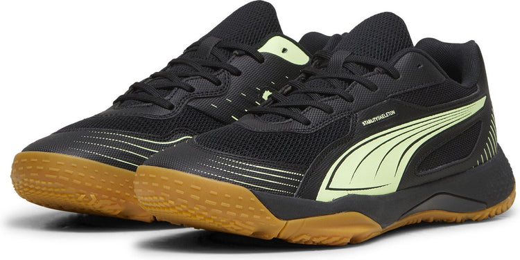 Puma Solarflash III Unisex-Sportschuhe – Schwarz-Fizzy Apple