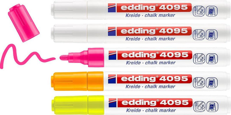 Kreidemarker edding e4095 Farbsortimentspackung 5 Stück