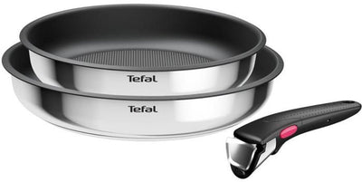 Tefal Cook Eat 22 26 cm Pfannenset Silber